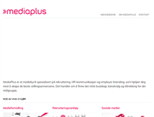 Tablet Screenshot of mediaplus.no